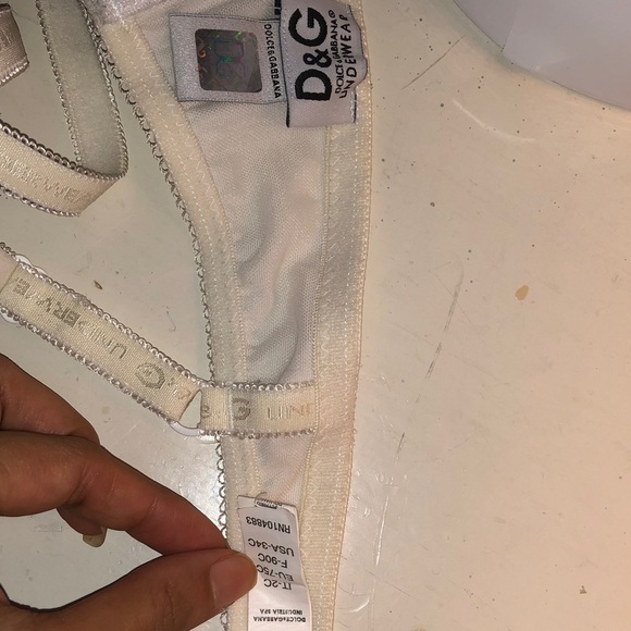 Dolce & Gabbana Zebra Print Bra with Lace Trim - Picture 8 of 9